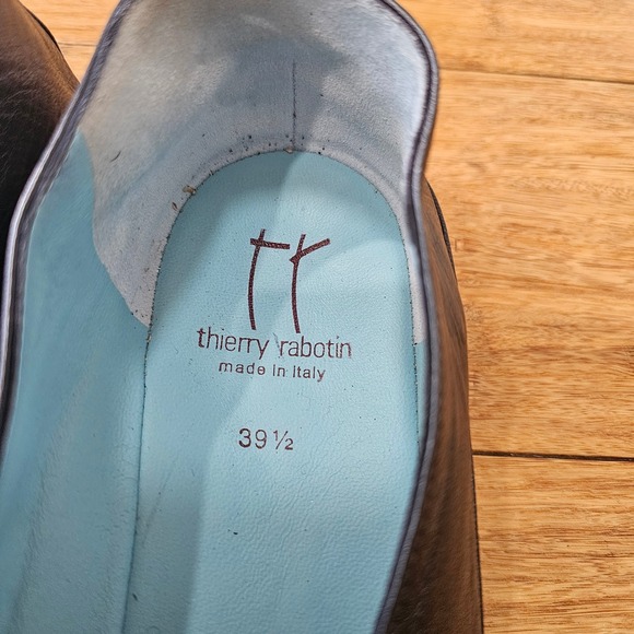 Thierry Rabotin Grace Leather Flats Women 39.5 Black US Size 9.5 - Picture 6 of 8